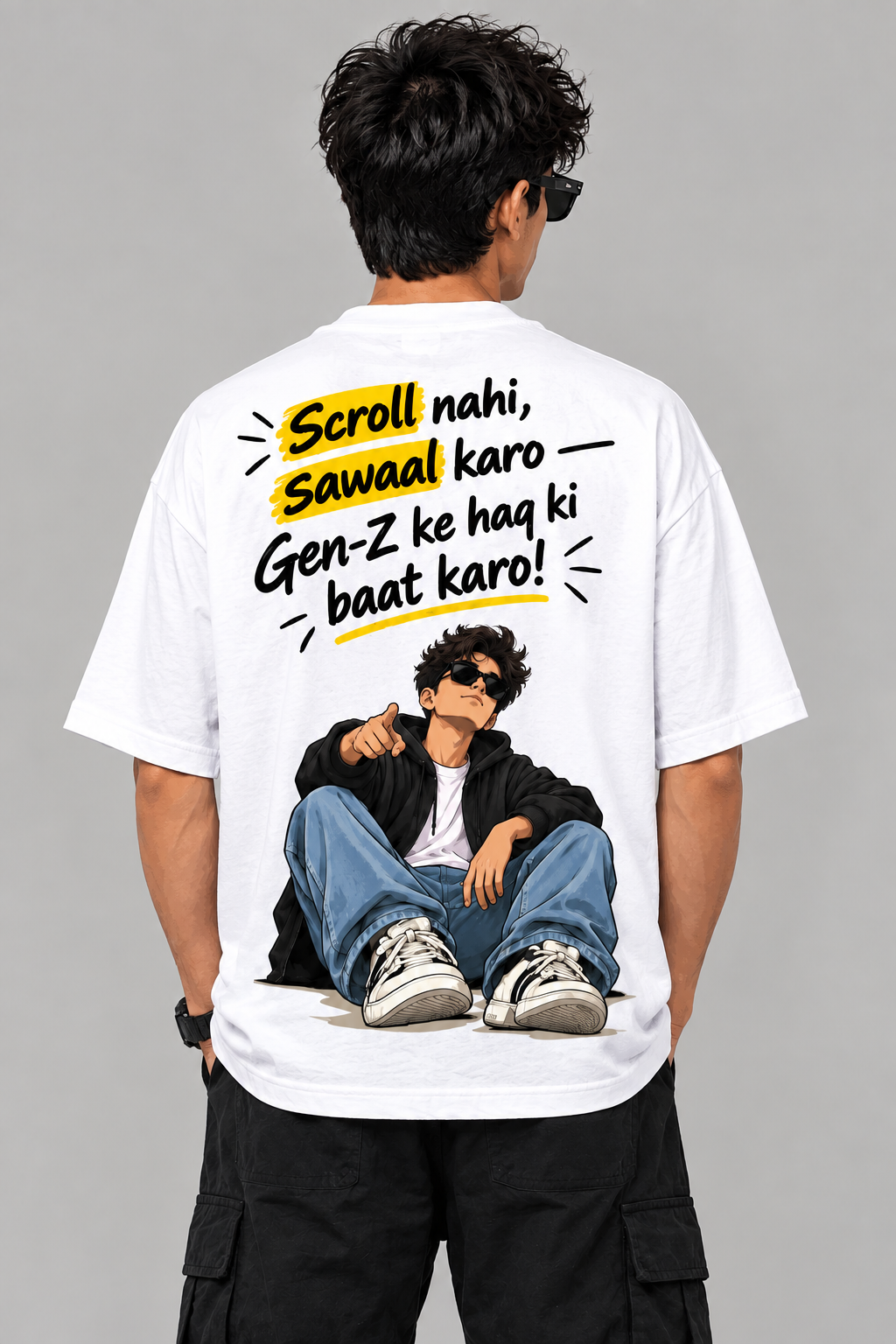 Gen-Z Graphic Printed 100% Pure Cotton T-Shirt – 2 T-shirt Combo - Image 4