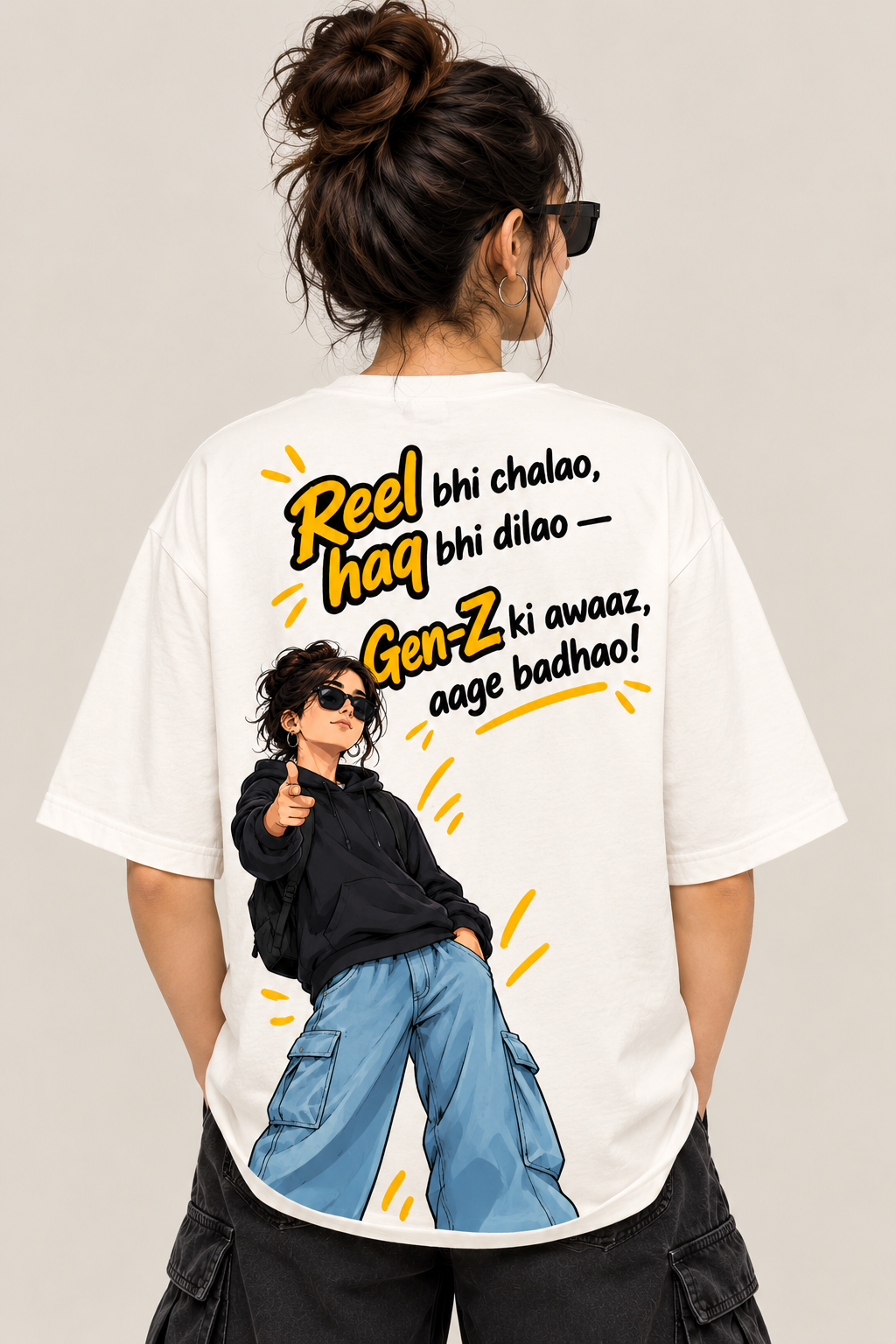 Gen-Z Graphic Printed 100% Pure Cotton T-Shirt – 2 T-shirt Combo - Image 2