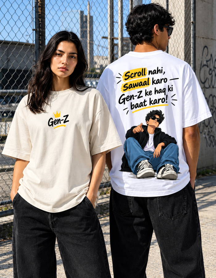 Gen-Z Graphic Printed 100% Pure Cotton T-Shirt – 2 T-shirt Combo